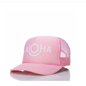 ALOHA Collection Pink Trucker Hat Excellent Condition